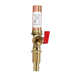 1/2 Inch Pex-A Expansion x 3/4 Inch MHT Premium Washing Machine Outlet Stop Valve with Hammer Arrestor Red Handle