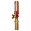 1/2 Inch MIP/Sweat x 3/4 Inch MHT Washing Machine Stop Valve with Hammer Arrestor