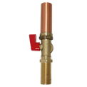 1/2 Inch MIP/Sweat x 3/4 Inch MHT Washing Machine Stop Valve with Hammer Arrestor