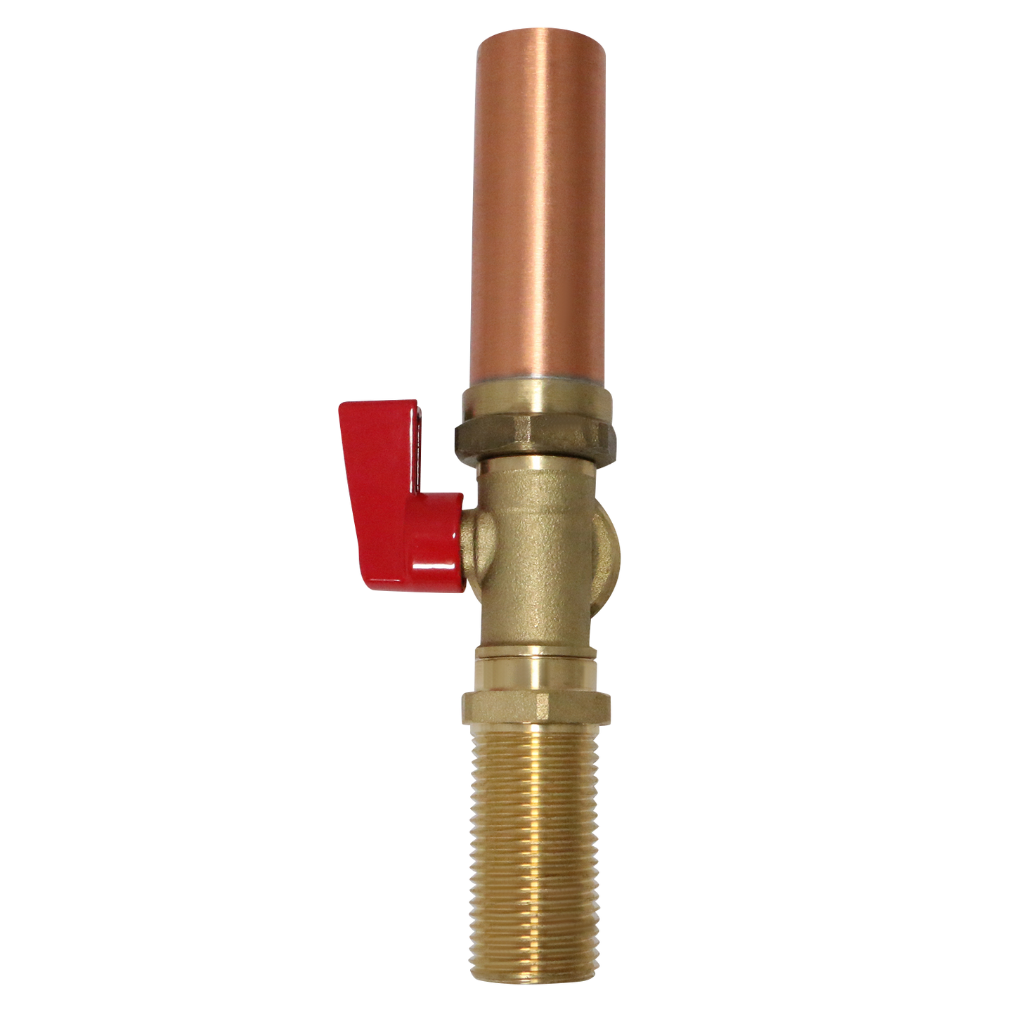 1/2 Inch MIP/Sweat x 3/4 Inch MHT Washing Machine Stop Valve with Hammer Arrestor