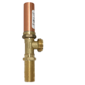 1/2 Inch MIP/Sweat x 3/4 Inch MHT Washing Machine Stop Valve with Hammer Arrestor