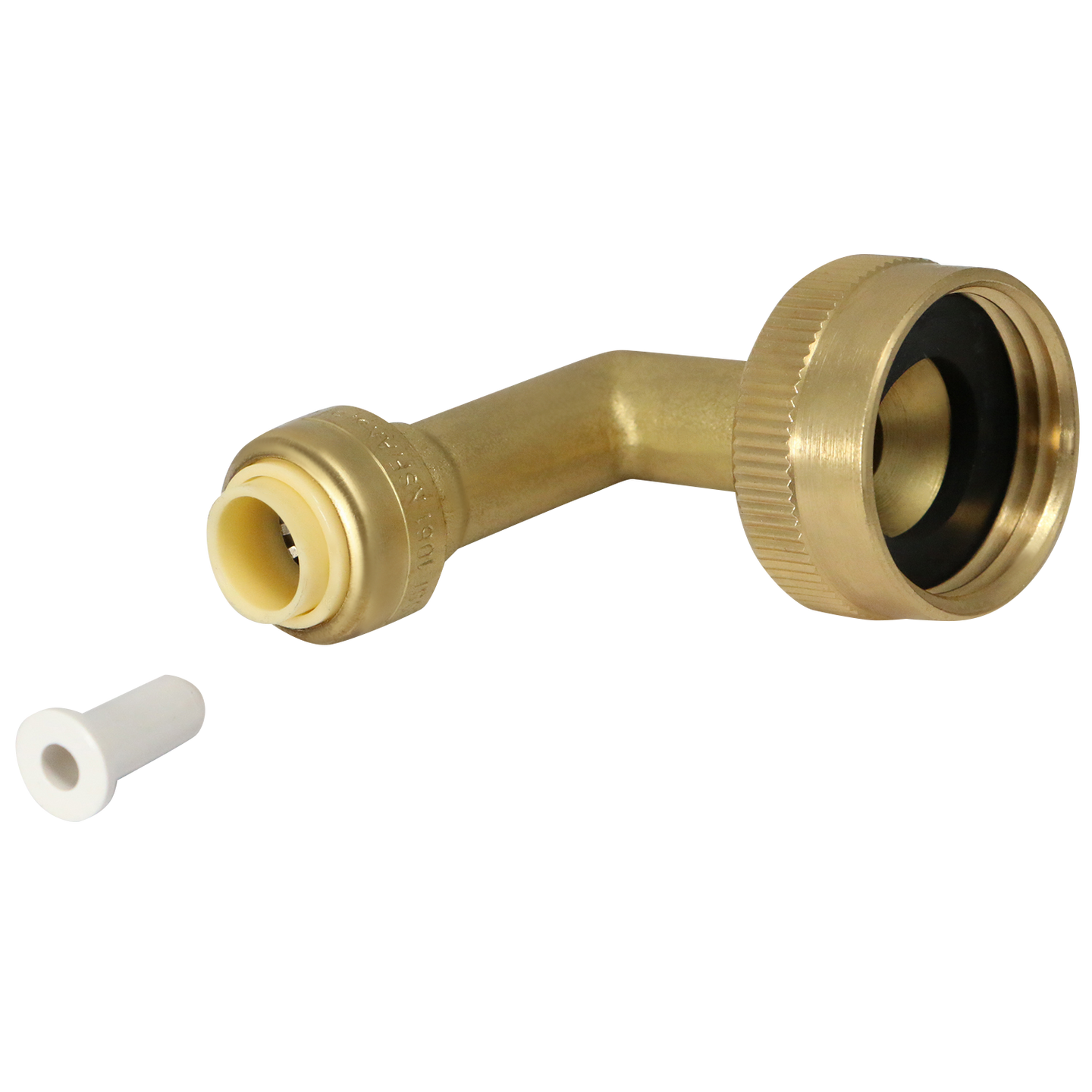 Push-to-Connect 3/8 Inch X 3/4 Inch GHT Dishwasher Elbow