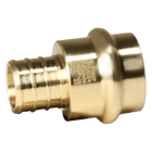 3/4 inch PEX-B Barb Crimp x 3/4 inch Press Coupling