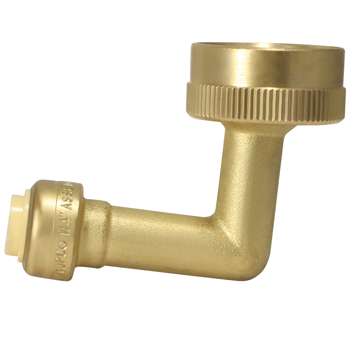 Push-to-Connect 3/8 Inch X 3/4 Inch GHT Dishwasher Elbow