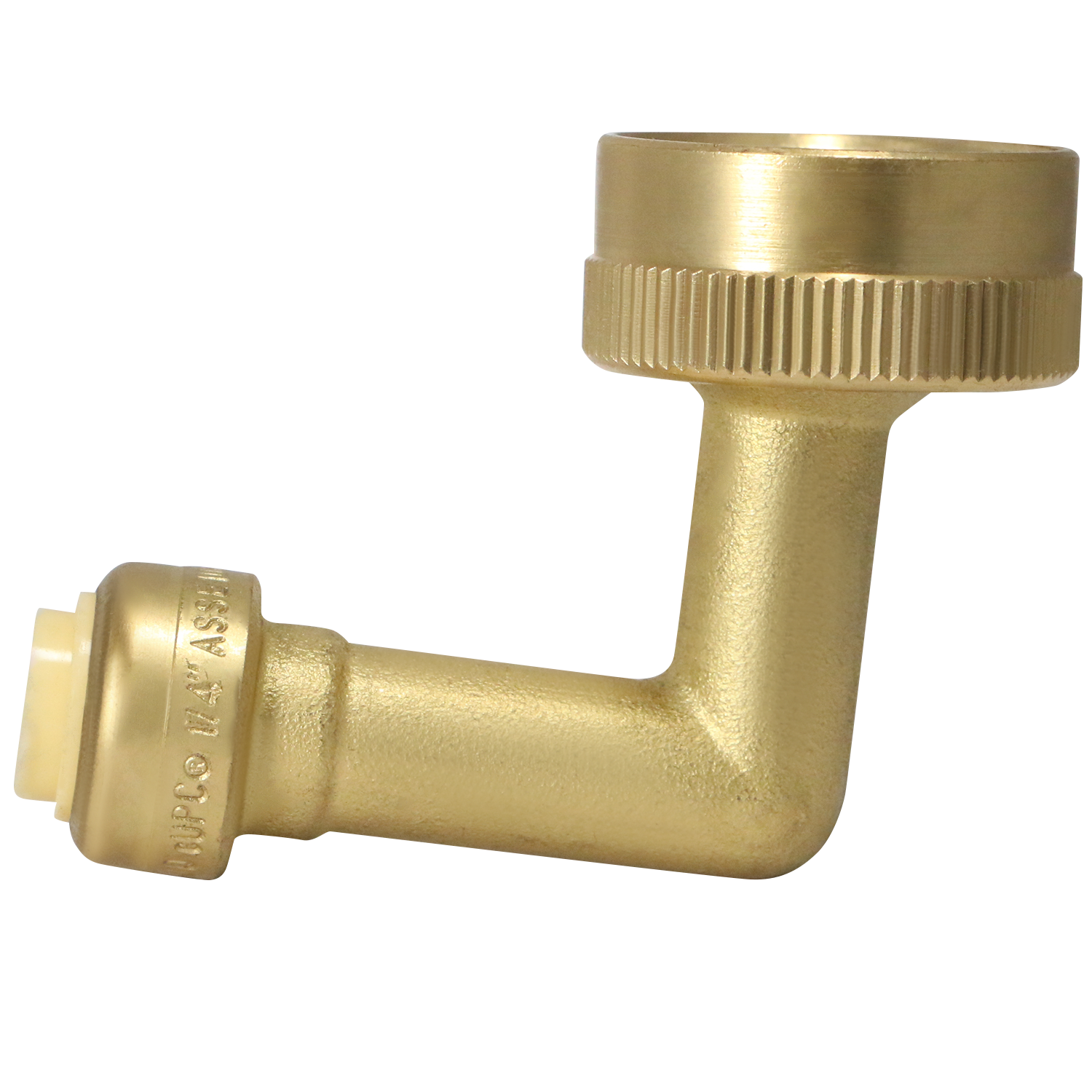 Push-to-Connect 3/8 Inch X 3/4 Inch GHT Dishwasher Elbow