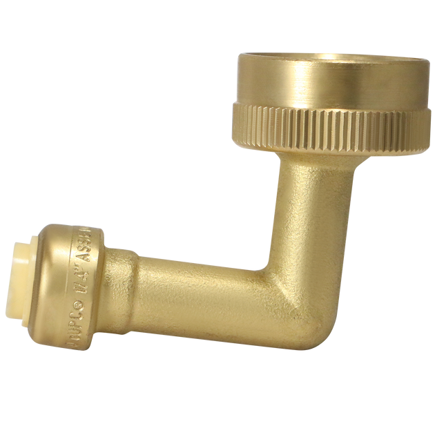 Push-to-Connect 3/8 Inch X 3/4 Inch GHT Dishwasher Elbow