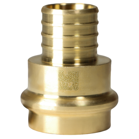 1 inch PEX-B Barb Crimp x 1 inch Press Coupling