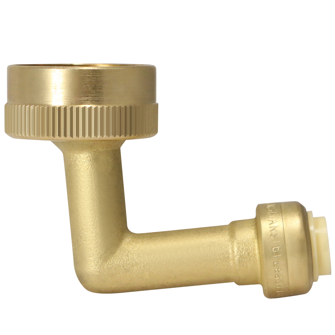 Push-to-Connect 3/8 Inch X 3/4 Inch GHT Dishwasher Elbow