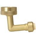 Push-to-Connect 3/8 Inch X 3/4 Inch GHT Dishwasher Elbow