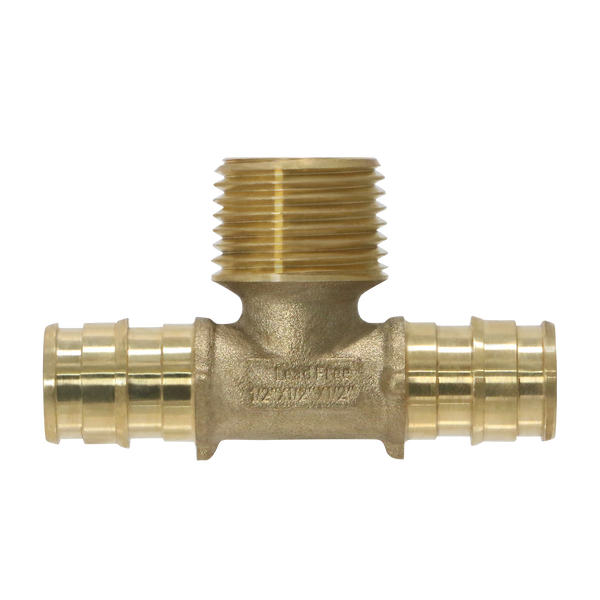 1/2 Inch Pex-A Expansion Male NPT Tee