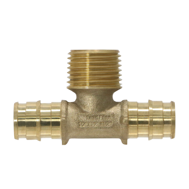 1/2 Inch Pex-A Expansion Male NPT Tee