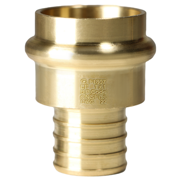 1 inch PEX-B Barb Crimp x 1 inch Press Coupling