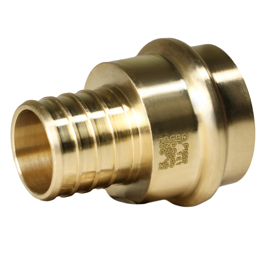 1 inch PEX-B Barb Crimp x 1 inch Press Coupling