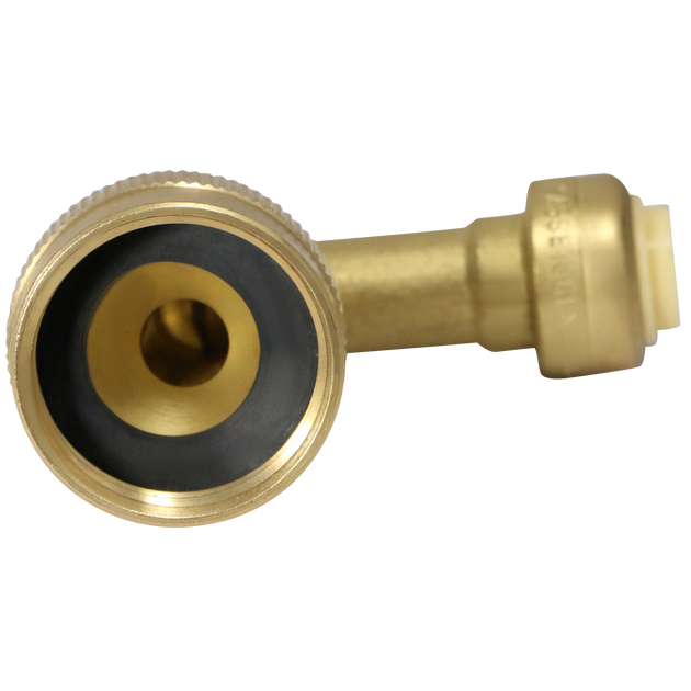 Push-to-Connect 3/8 Inch X 3/4 Inch GHT Dishwasher Elbow