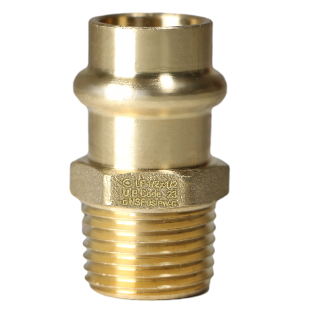 1/2 Inch Press MNPT Coupling