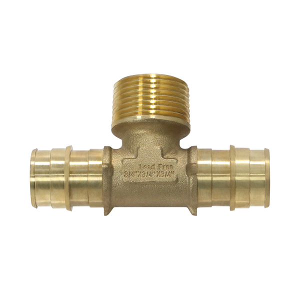 3/4 Inch Pex-A Expansion Male NPT Tee