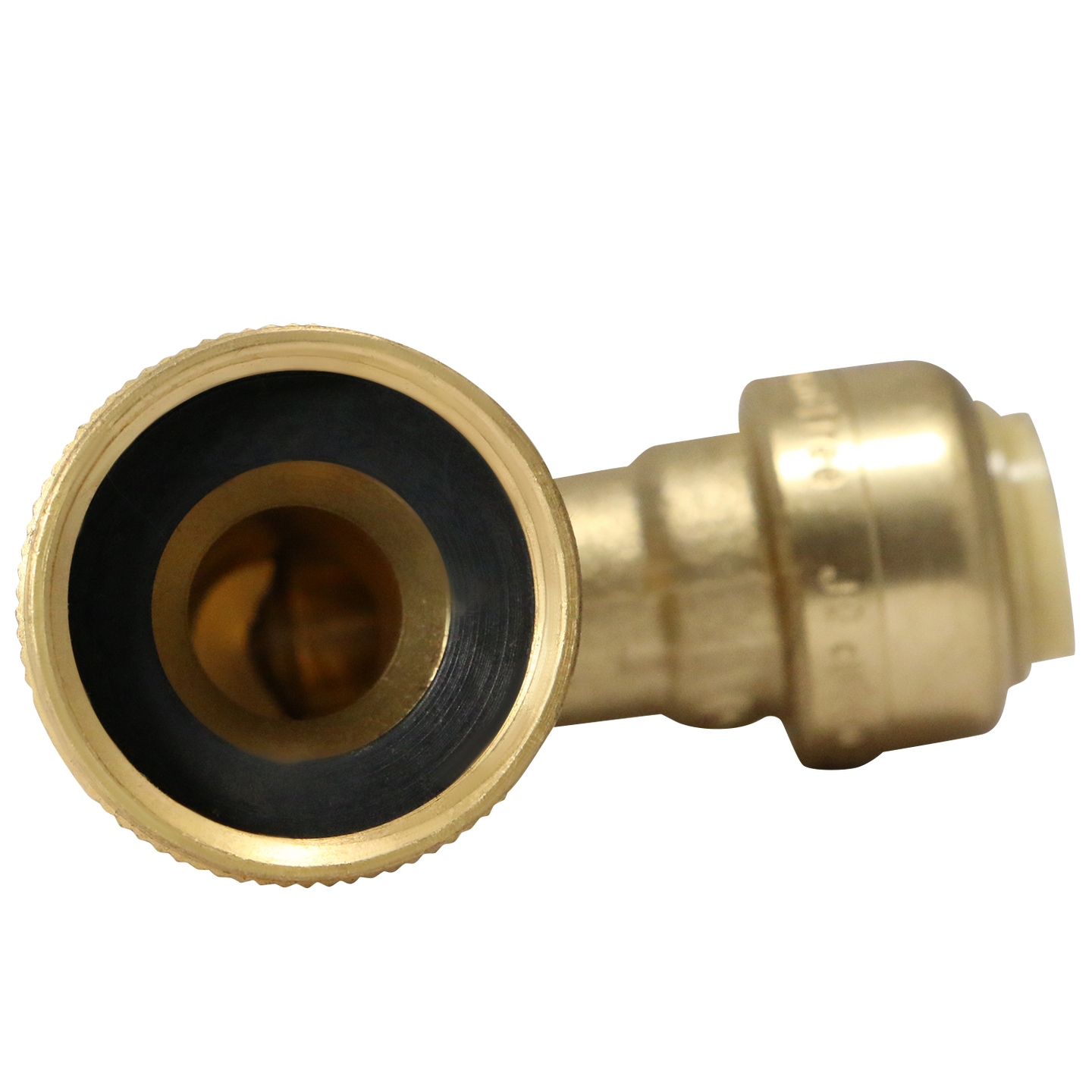 Push-to-Connect 1/4 Inch x 3/4 Inch GHT Dishwasher Elbow