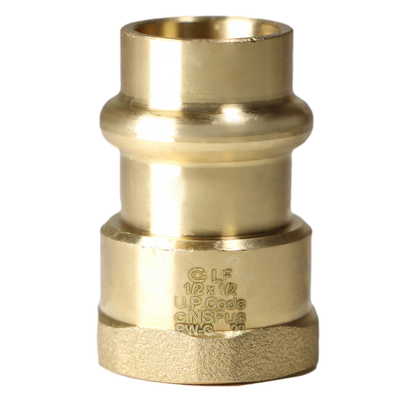 Press Female NPT Adapter Measuring 1/2 Press Inch x 1/2 Inch Female NPT Adapter Specifically Press Female NPT Adapter