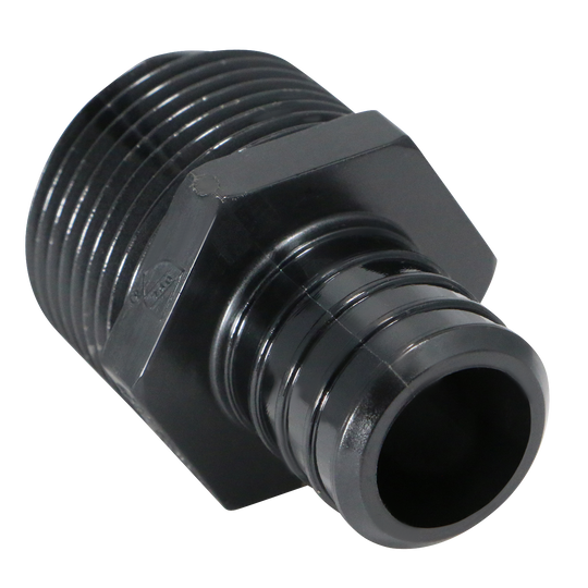 1 Inch PEX-B Barb Crimp x 1 Inch Male NPT Poly Alloy Adapter