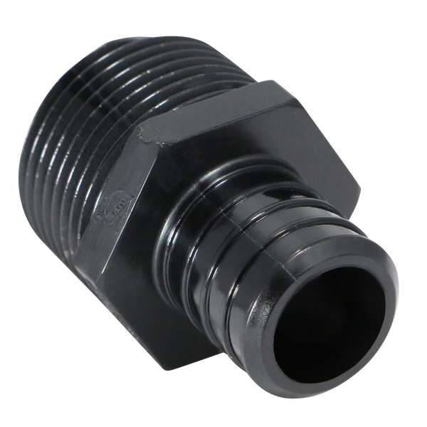 1 Inch PEX-B Barb Crimp x 1 Inch Male NPT Poly Alloy Adapter