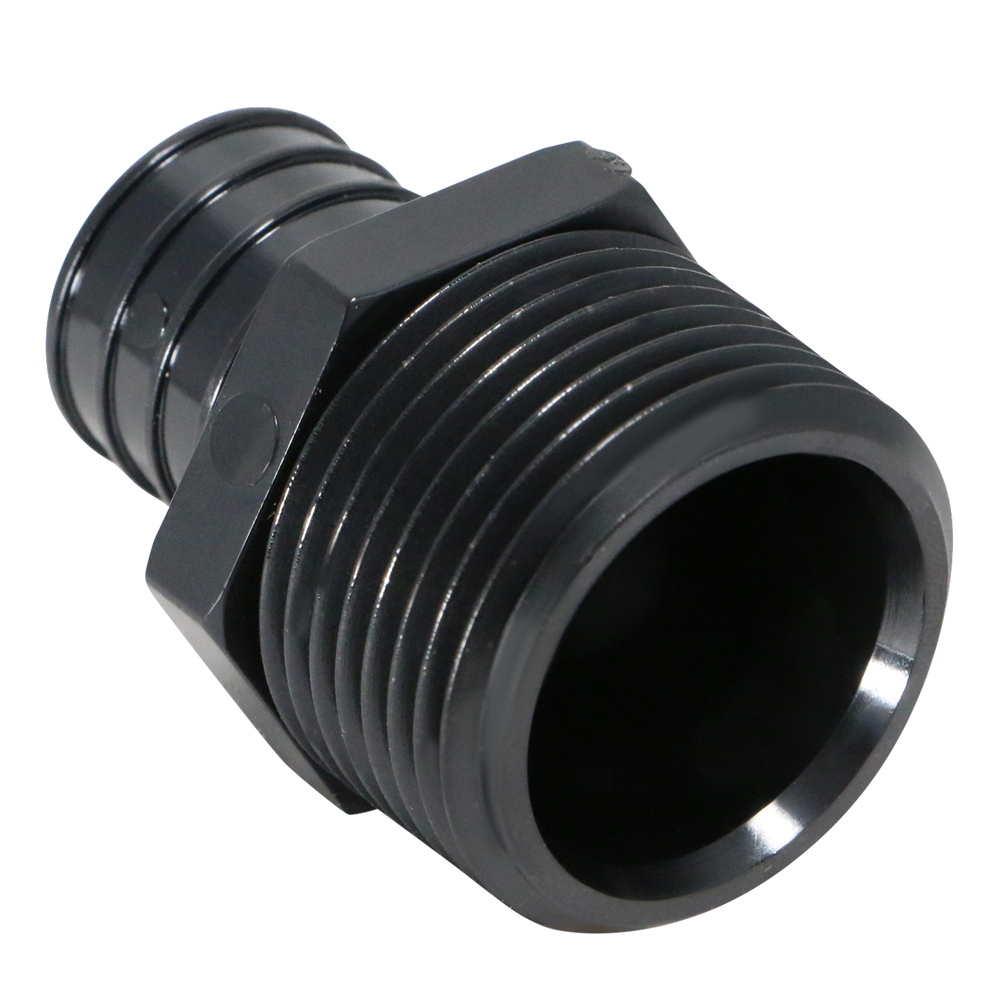 1 Inch PEX-B Barb Crimp x 1 Inch Male NPT Poly Alloy Adapter