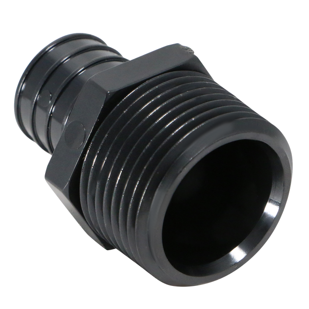 1 Inch PEX-B Barb Crimp x 1 Inch Male NPT Poly Alloy Adapter