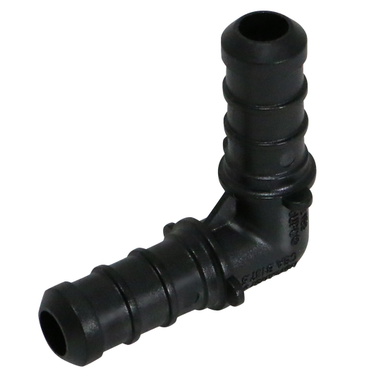 3/8 Inch PEX-B Barb Crimp Poly Alloy Elbow