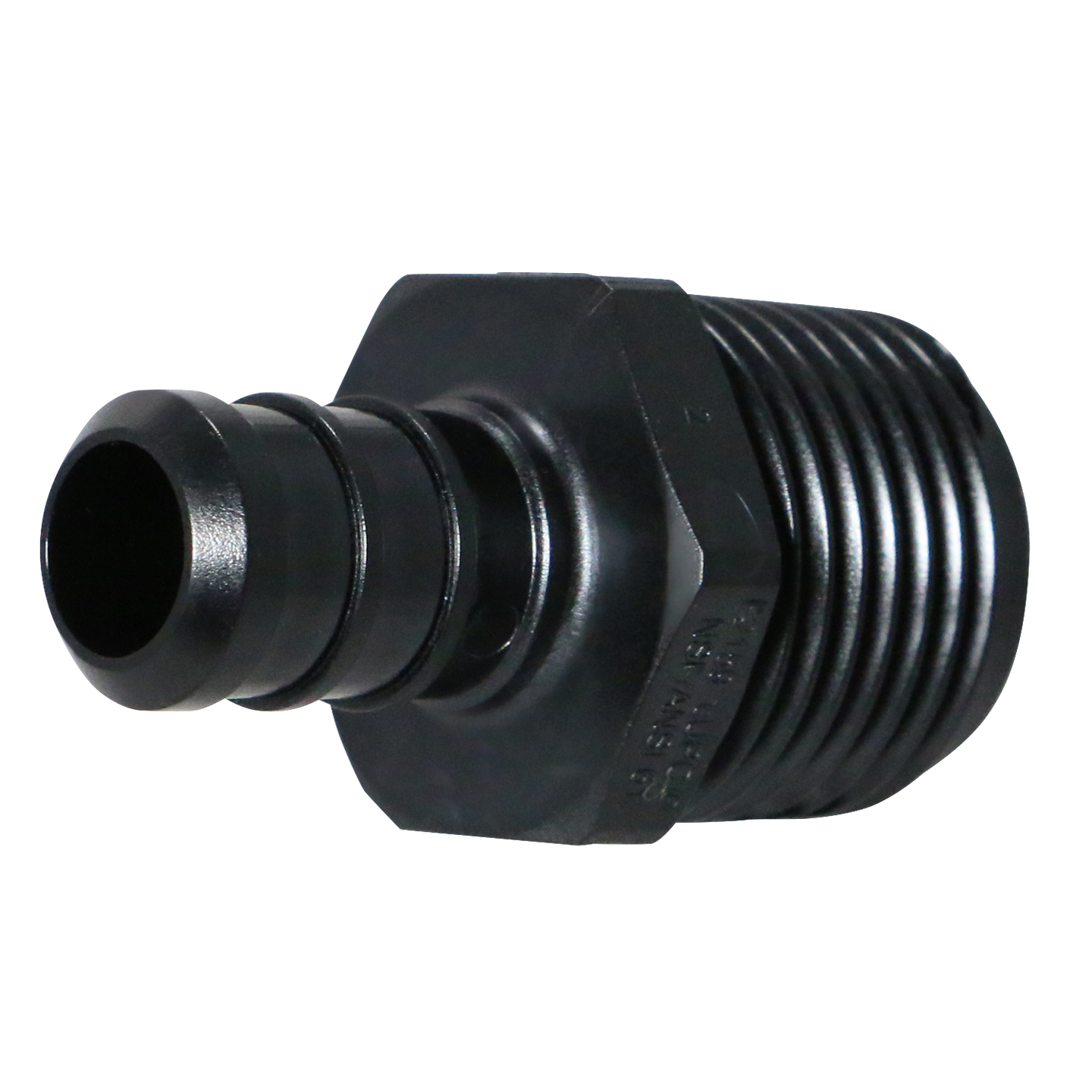 1/2 Inch PEX-B Barb Crimp x 3/4 Inch Male NPT Poly Alloy Adapter