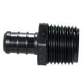 1/2 Inch PEX-B Barb Crimp x 3/4 Inch Male NPT Poly Alloy Adapter