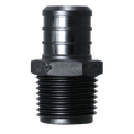 3/4 Inch PEX-B Barb Crimp x 1/2 Inch Male NPT Poly Alloy Adapter