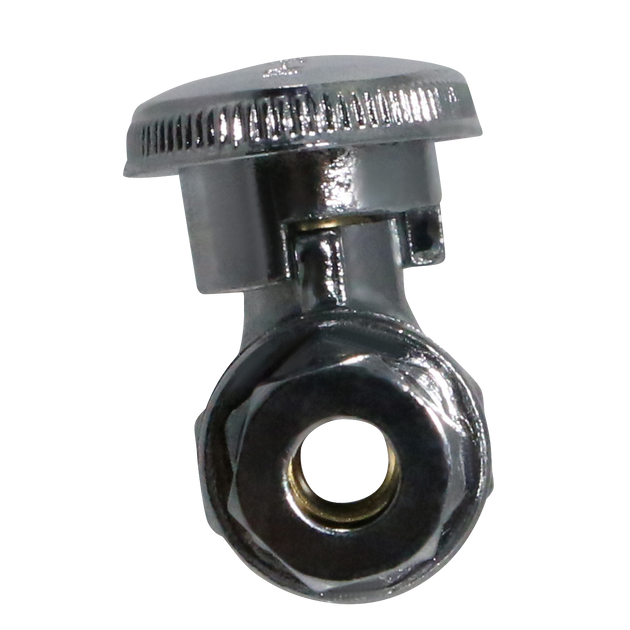 1/2 Inch  PEX-B Barb x 1/4 Inch OD Compression Straight Valve