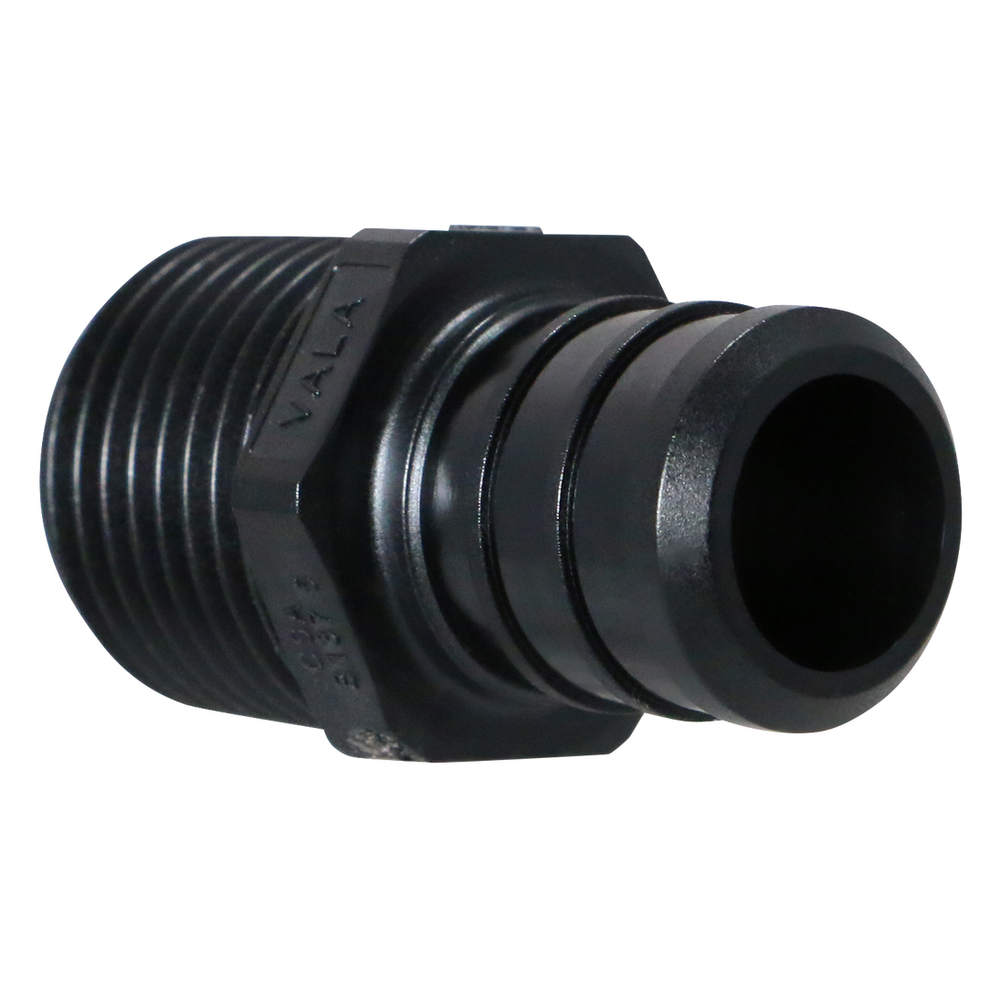 3/4 Inch PEX-B Barb Crimp x 1/2 Inch Male NPT Poly Alloy Adapter