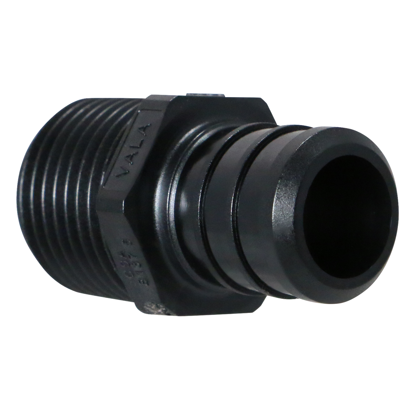 3/4 Inch PEX-B Barb Crimp x 1/2 Inch Male NPT Poly Alloy Adapter