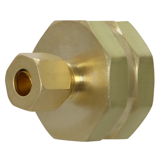 1/4 Inch OD Compression x 3/4 Inch Female NHT with Washer