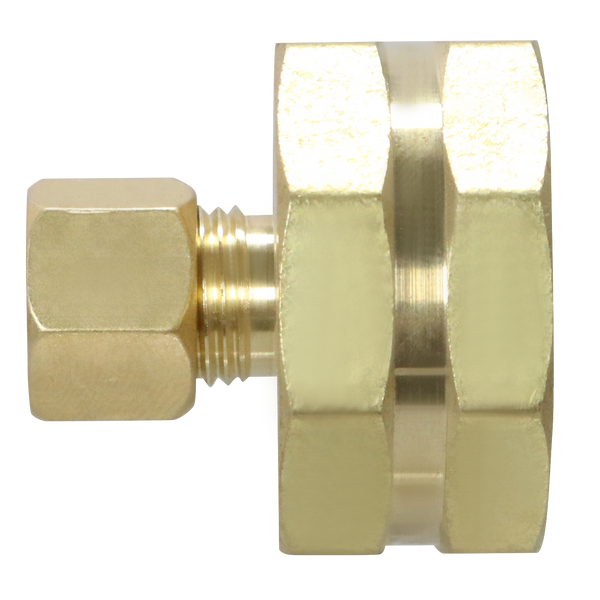 1/4 Inch OD Compression x 3/4 Inch Female NHT with Washer