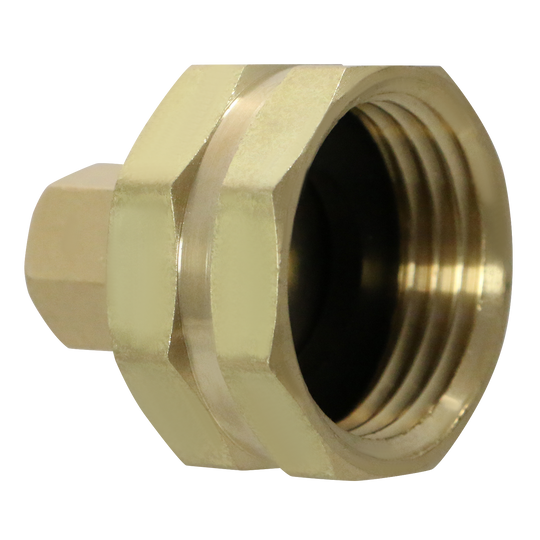 1/4 Inch OD Compression x 3/4 Inch Female NHT with Washer