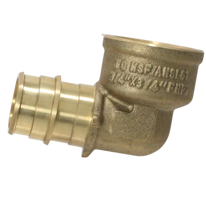 Measuring Pex A 3/4" x 3/4" Female NPT Elbow Specifically Pex A Female NPT Elbow