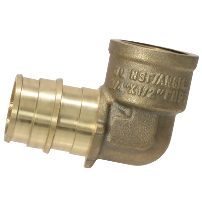  Measuring Pex A 1/2" x 3/4" Female NPT Elbow Specifically 
