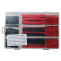 1-Pack 270 PCS Heat Shrink Tubing Kit - 3:1 Ratio Adhesive Lined, Black + Red