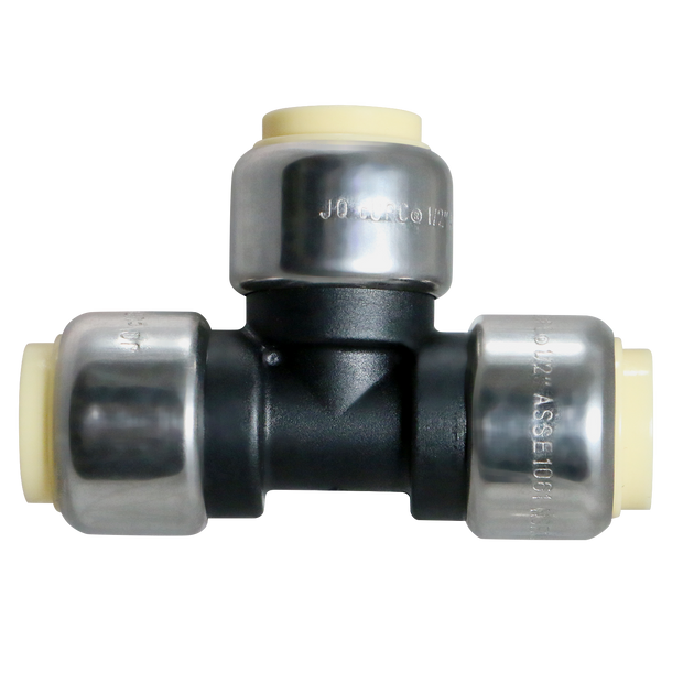 1/2 Inch Push-to-Connect Tee, PPSU, Plastic