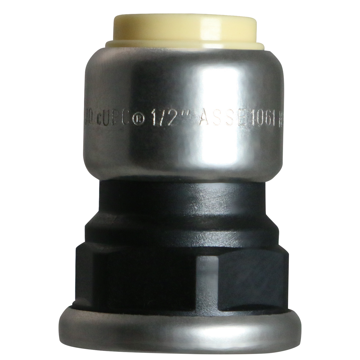 1/2 Inch Push-to-Connect Female Adapter, PPSU, Plastic