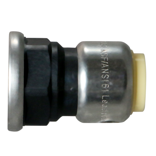 1/2 Inch Push-to-Connect Female Adapter, PPSU, Plastic