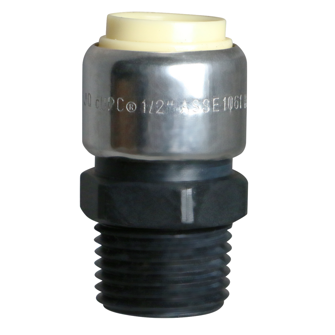 1/2 Inch Push-to-Connect Male Adapter, PPSU, Plastic