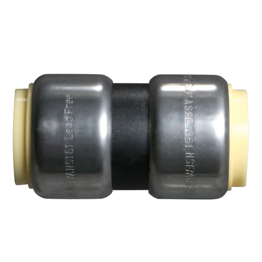 3/4 Inch Push-to-Connect Coupling, PPSU, Plastic
