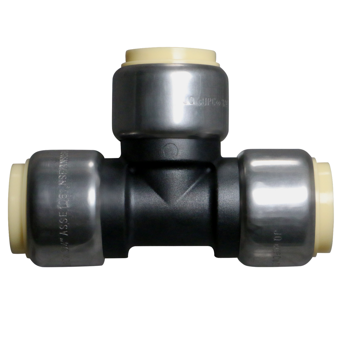 3/4 Inch Push-to-Connect Tee, PPSU, Plastic
