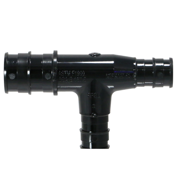 Pex-A Expansion 3/4 Inch x 1/2 Inch x 1/2 Inch Poly Tee, Pex-A F1960 Poly Tee