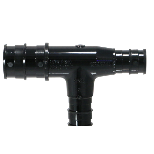 Pex-A Expansion 3/4 Inch x 1/2 Inch x 1/2 Inch Poly Tee, Pex-A F1960 Poly Tee