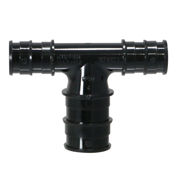 Pex-A Expansion 1/2 Inch x 1/2 Inch x 3/4 Inch Poly Tee