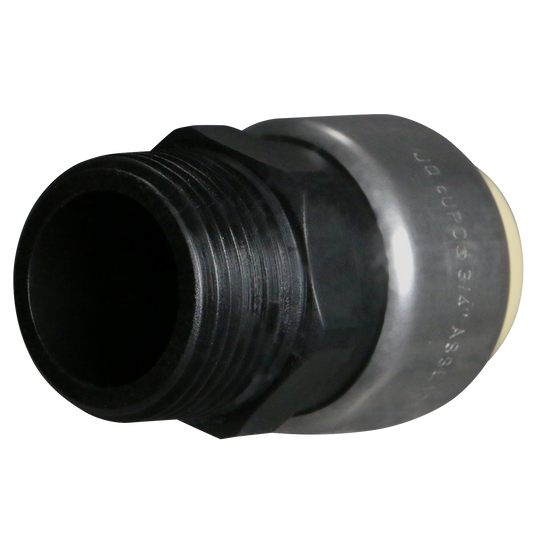 3/4 Inch Push-to-Connect Male Adapter, PPSU, Plastic