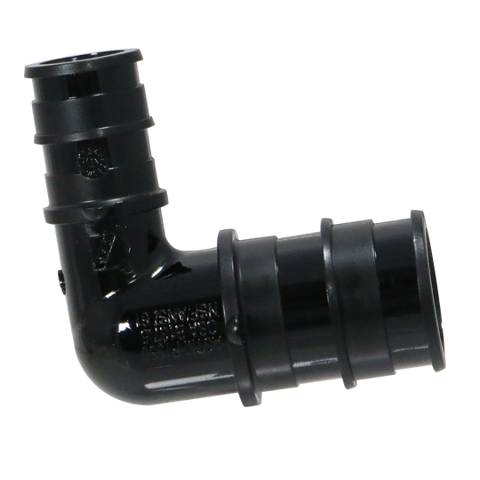 Pex-A Expansion 1/2 Inch x 3/4 Inch Elbow Poly, Pex-A F1960 Poly Elbow